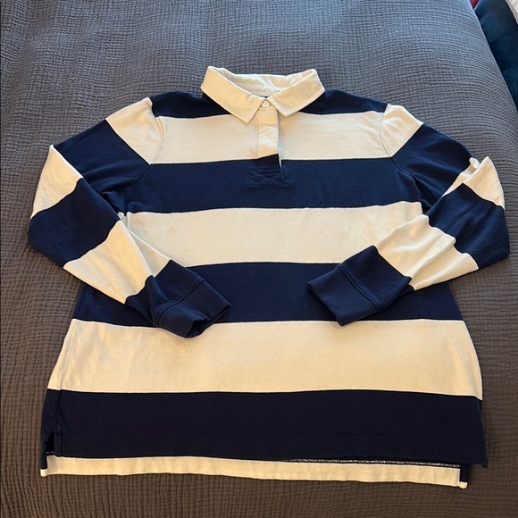Lands End cotton rugby shirt - Picture 1 of 6